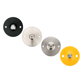 Опоры со сквозными отверстиями и пластиной антискольжения, 20° сталь желтый Алтервиа A00056