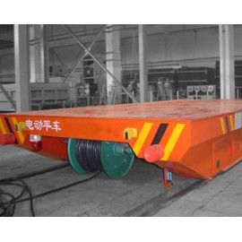 Передаточные грузовые тележки на рельсовом ходу с кабельной подачей питания