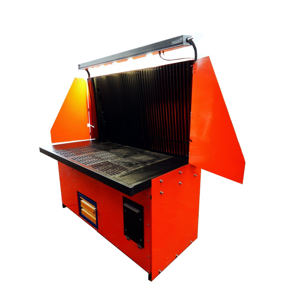 Стол сварочно-зачистной с фронтальной панелью равномерного всасывания ССЗ-1100 Ц (цеховая вентиляция)