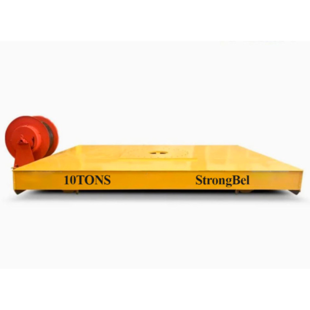 Рельсовая самоходная передаточная тележка с кабельным питанием 10т StrongBel KRP10