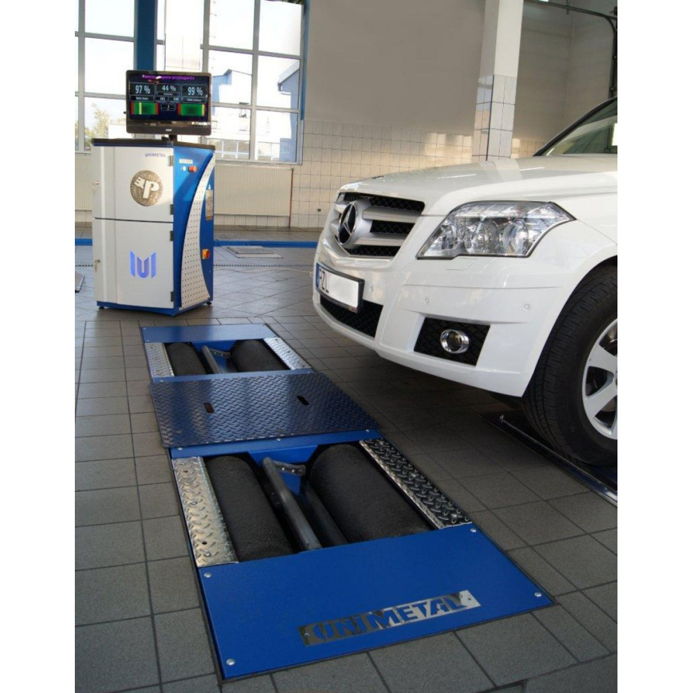 Легковой тормозной стенд Unimetal RHO-10, роликовый, до 3,5 тонн