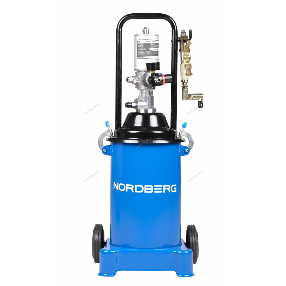 Установка пневматическая для раздачи густой смазки с баком 12 л NORDBERG NO5012