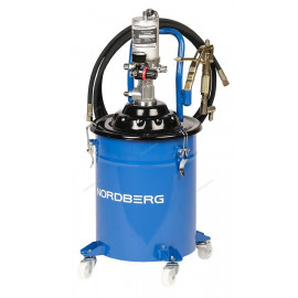 Установка пневматическая для раздачи густой смазки с баком 20 л NORDBERG NO5020
