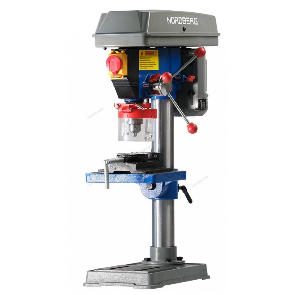 Станок сверлильный (450Вт, 13мм, макс расстояние до стола 255мм, 5 скоростей, тиски) NORDBERG ND1352