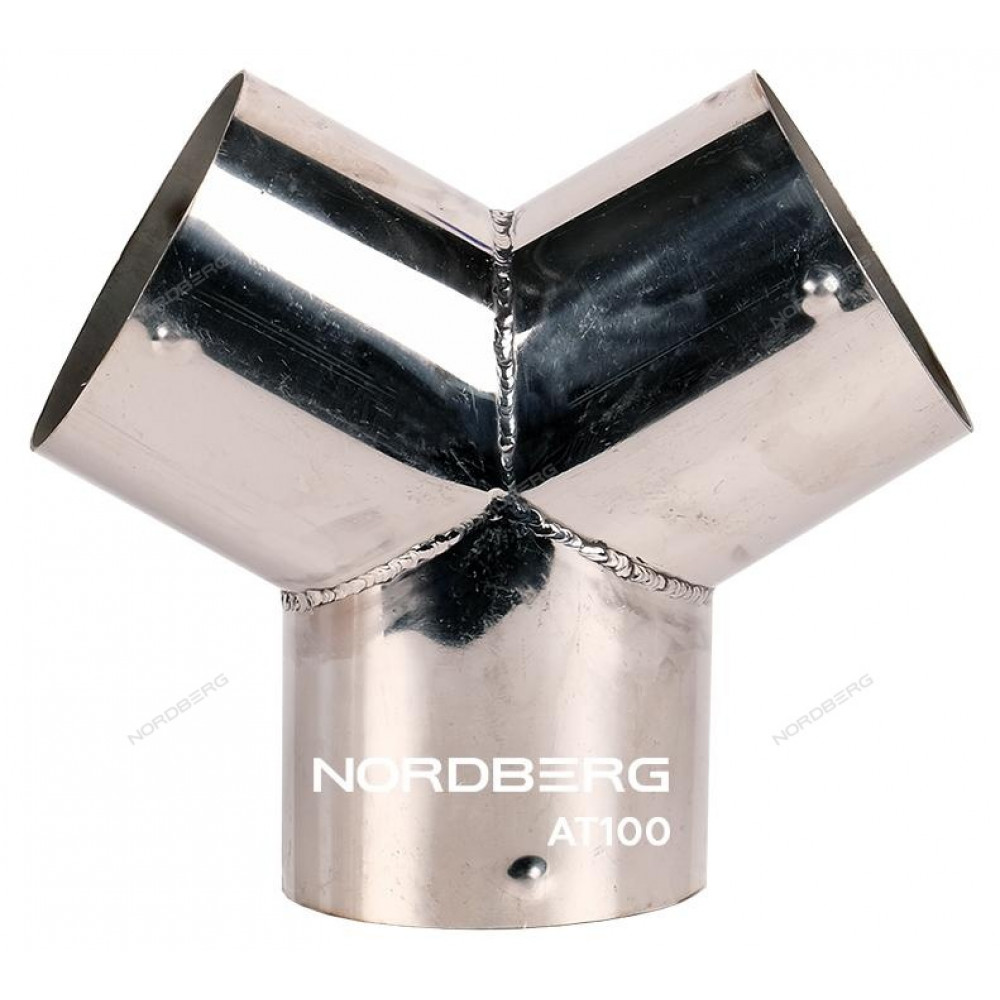 Насадка металлическая Y-образная для шланга D=100 мм NORDBERG AT100