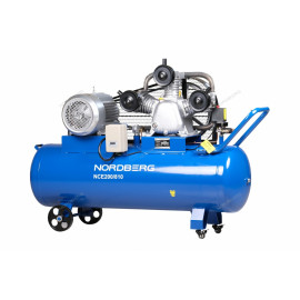Компрессор 3-х поршн., ременной, чугунная головка, 380В, ресив. 180л, 800л/мин NORDBERG NCE200/810