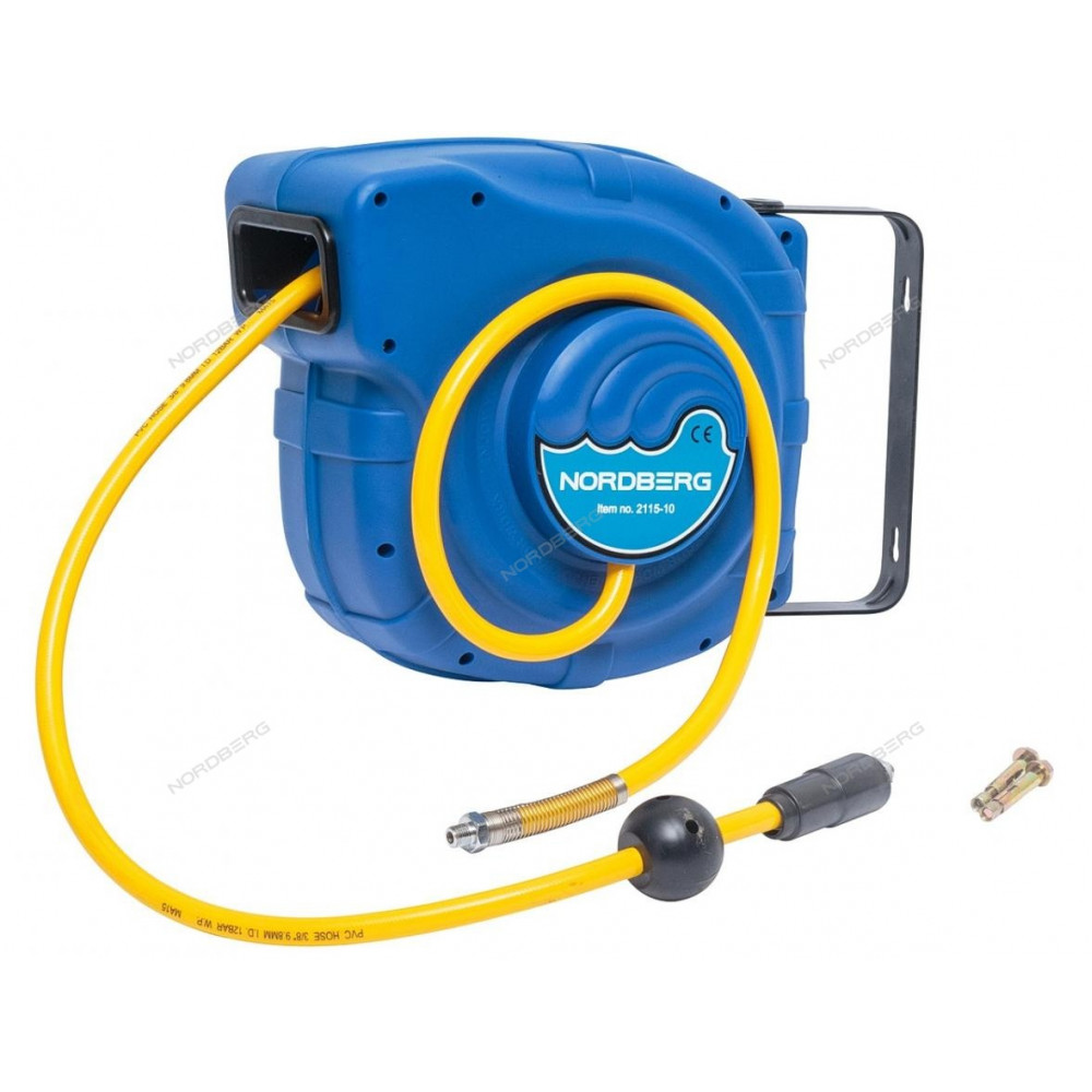 Шланг на самоскручивающейся катушке, 14 м. NORDBERG 2115-10