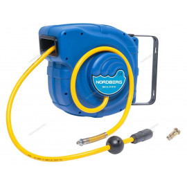 Шланг на самоскручивающейся катушке, 14 м. NORDBERG 2115-10
