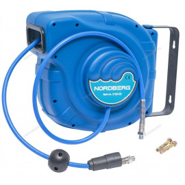 Шланг на самоскручивающейся катушке, 25 м NORDBERG 2125-08