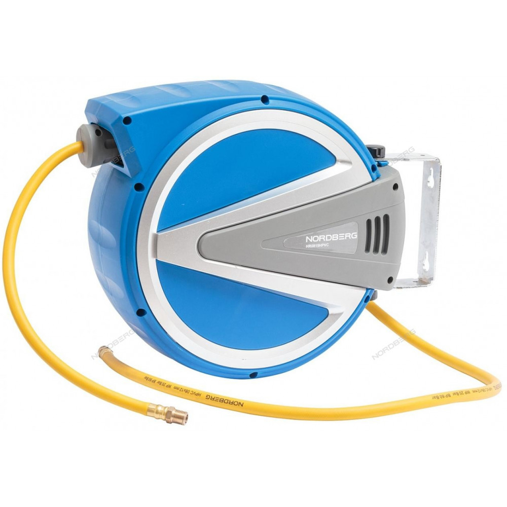Пневматический шланг на самоскручивающейся катушке, 15 м NORDBERG HR0815HPVC
