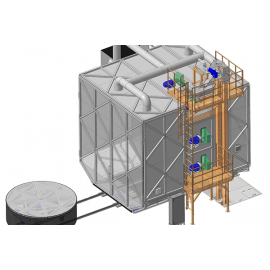 Дробемет с вращающимся столом ДВС