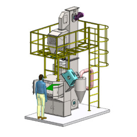 Дробеметная установка с вращающимся (поворотным) столом Strong PHQ35