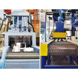 Дробеметная установка с сетчатым конвейером Strong PHQWD