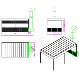 Пост подготовки к окраске с креплением к потолку NORDBERG NB100B