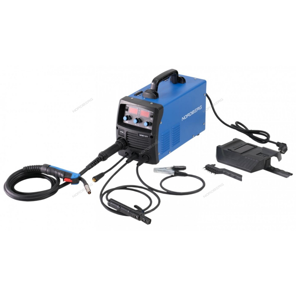 Аппарат сварочный инверторный MIG+MMA, 220V NORDBERG WMI181