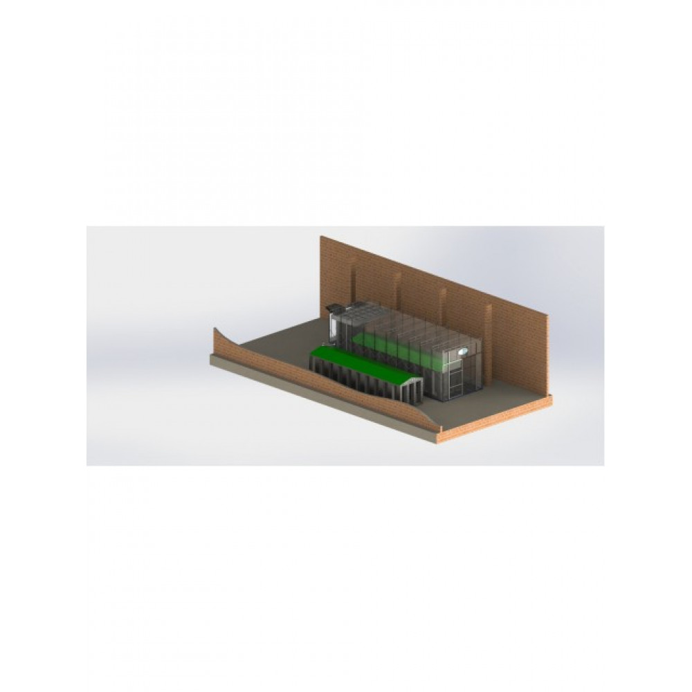 Мобильная (раздвижная) покрасочная камера StrongBEL 6400 x 4000 x 3000