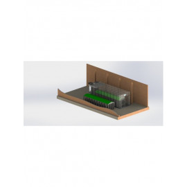 Мобильная (раздвижная) покрасочная камера StrongBEL 8550 x 4000 x 4000