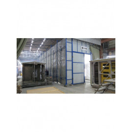 Мобильная (раздвижная) покрасочная камера StrongBEL 9000 x 5000 x 4500