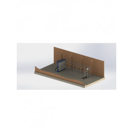 Мобильная (раздвижная) покрасочная камера StrongBEL 9000 x 5000 x 4500