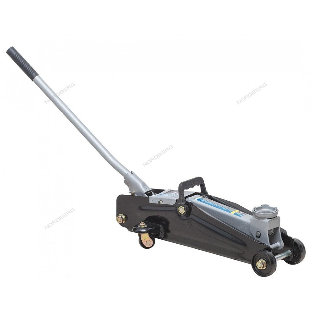 Домкрат подкатной для автолюбителя 2т в кейсе, Н=135-385 мм NORDBERG N3202EC