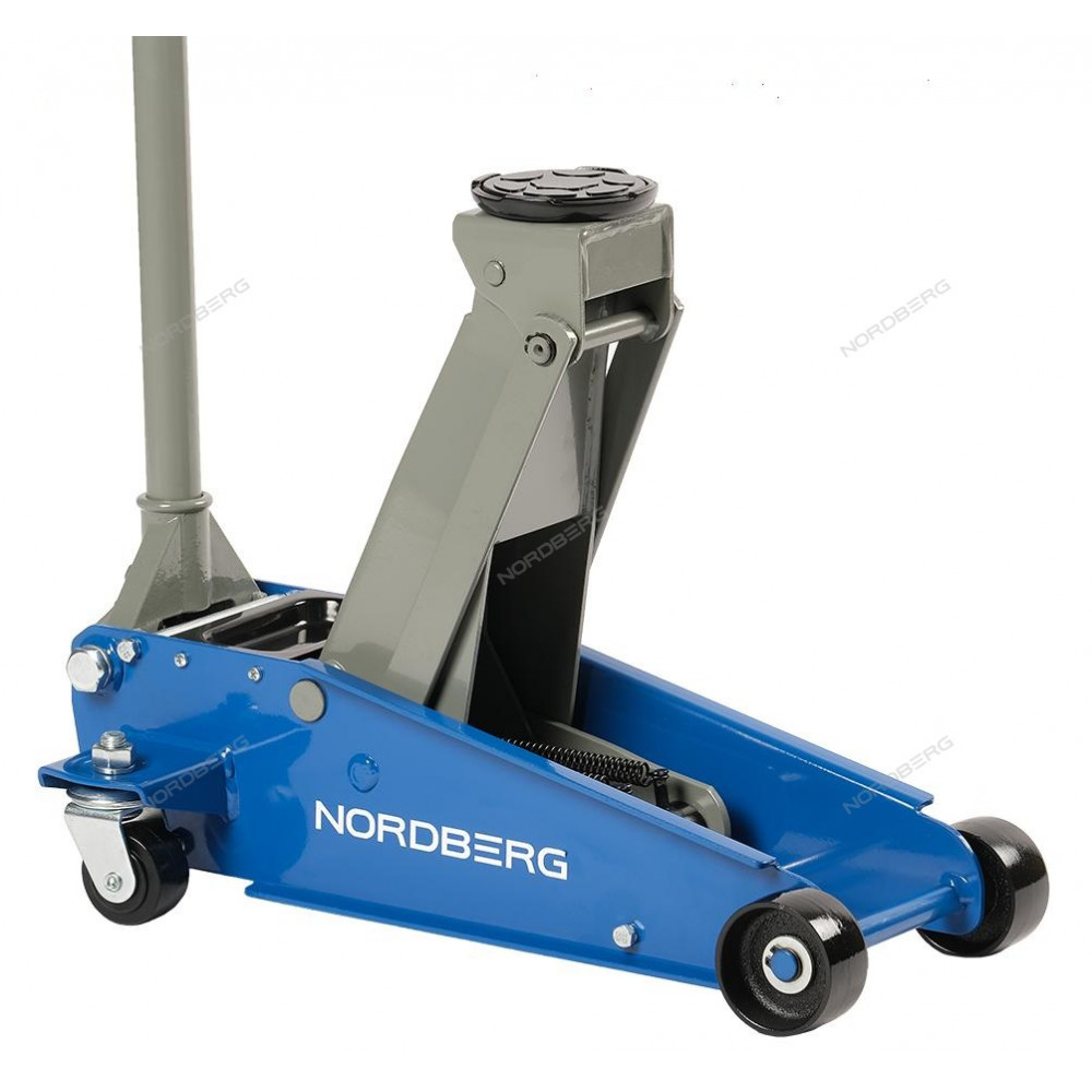 Домкрат подкатной 3 тонн 120-450 мм с резиновой насадкой NORDBERG N32030