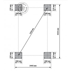 Четырехстоечный подъемник Launch TLT-440W