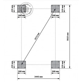 Четырехстоечный подъемник Launch TLT-455W