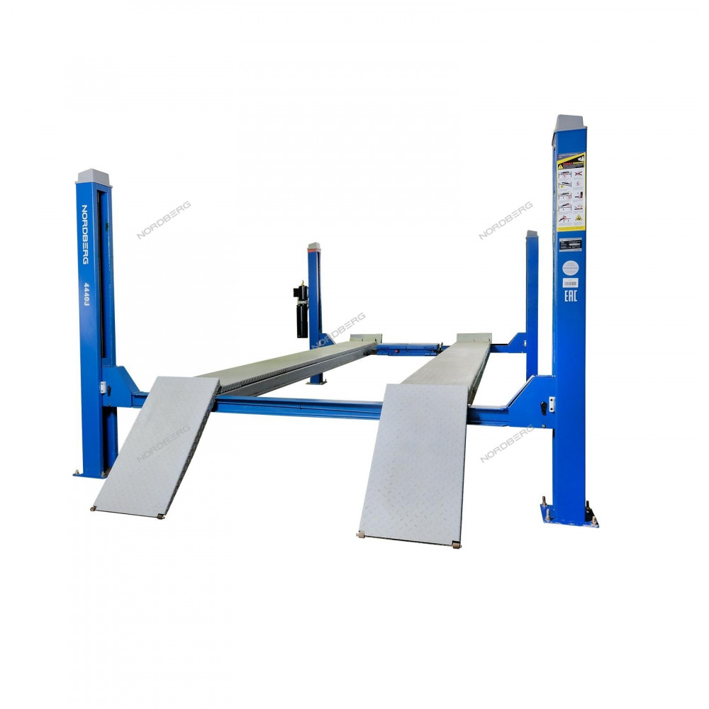 Подъемник четырехстоечный c траверсой, г/п 4 тонны NORDBERG 4440J (380В)