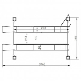 Подъемник четырехстоечный TopAvto FS-7035