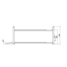 Четырехстоечный подъемник TS5.5D-4L