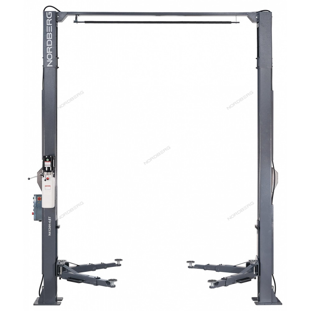Подъемник 2х стоечный с верхней синхрониз. г/п 4,5т, с электростопорами NORDBERG N4124H-4,6T (380В)
