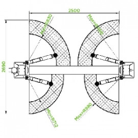 Подъемник двухстоечный г/п 3200 кг. электрогидравлический Puli PL-3.5-2B