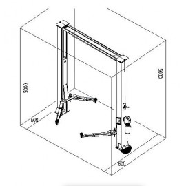 Автомобильный гидравлический подъемник TS-1501