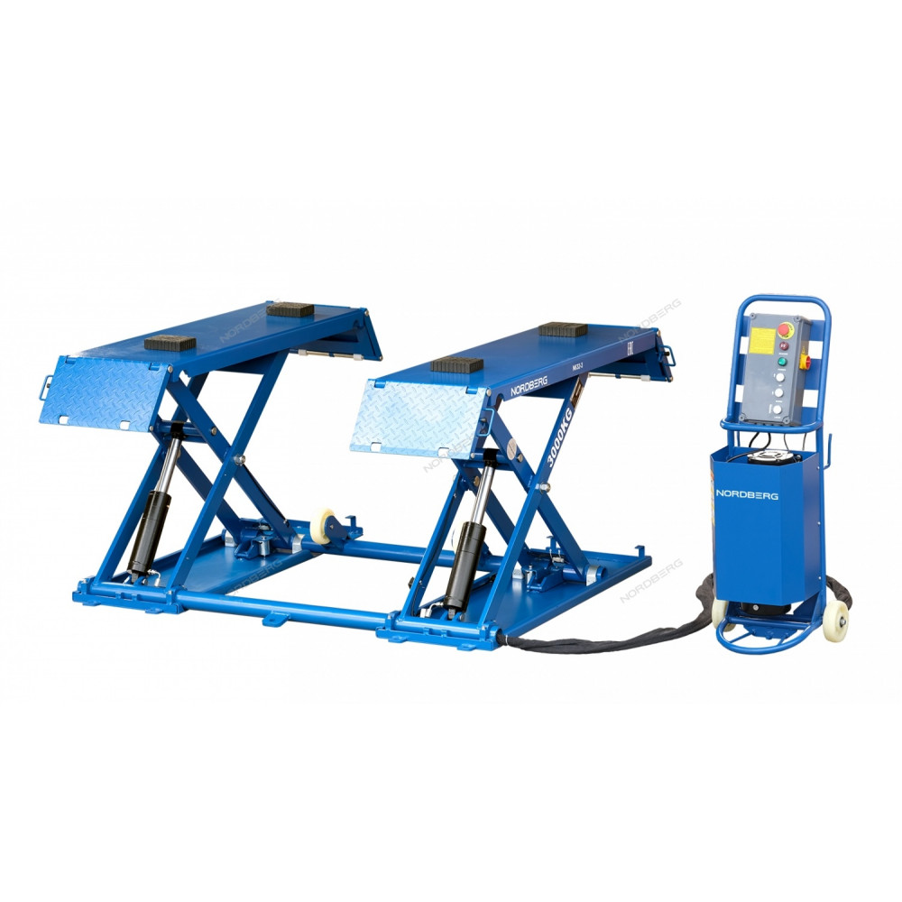 Подъемник ножничный для шиномонтажа и зоны приемки, г/п 3 т  NORDBERG N632-3 (220В)