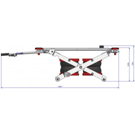 Ножничный пневматический подъемник ASTRA MINILIFT AE 100.1 (2,5 тонны)