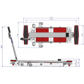 Ножничный пневматический подъемник ASTRA MINILIFT AE 100.1 (2,5 тонны)