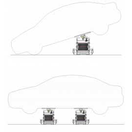 Ножничный пневматический подъемник ASTRA MINILIFT AE 100.1 (2,5 тонны)
