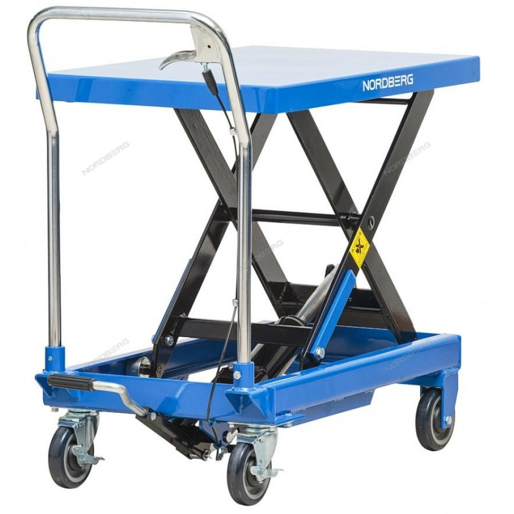 Подъемный стол гидравлический тележка (подъемная платформа), г/п 750 кг NORDBERG N3T750