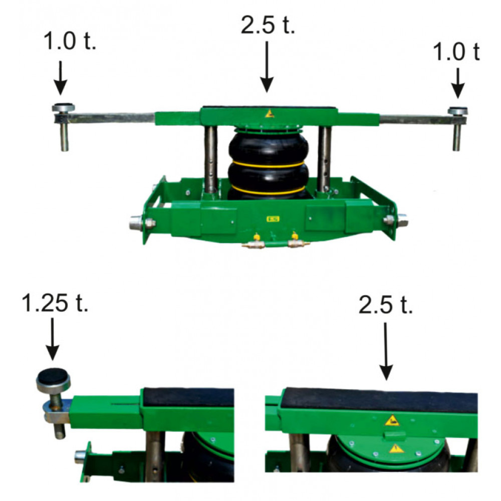 Траверса пневматическая осевая ТПО-300У