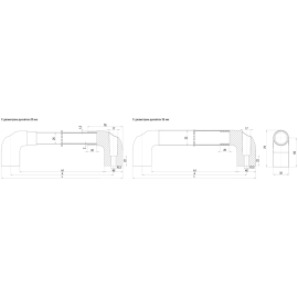 Ручки трубчатые из нержавеющей стали и пластика  Алтервиа A30111