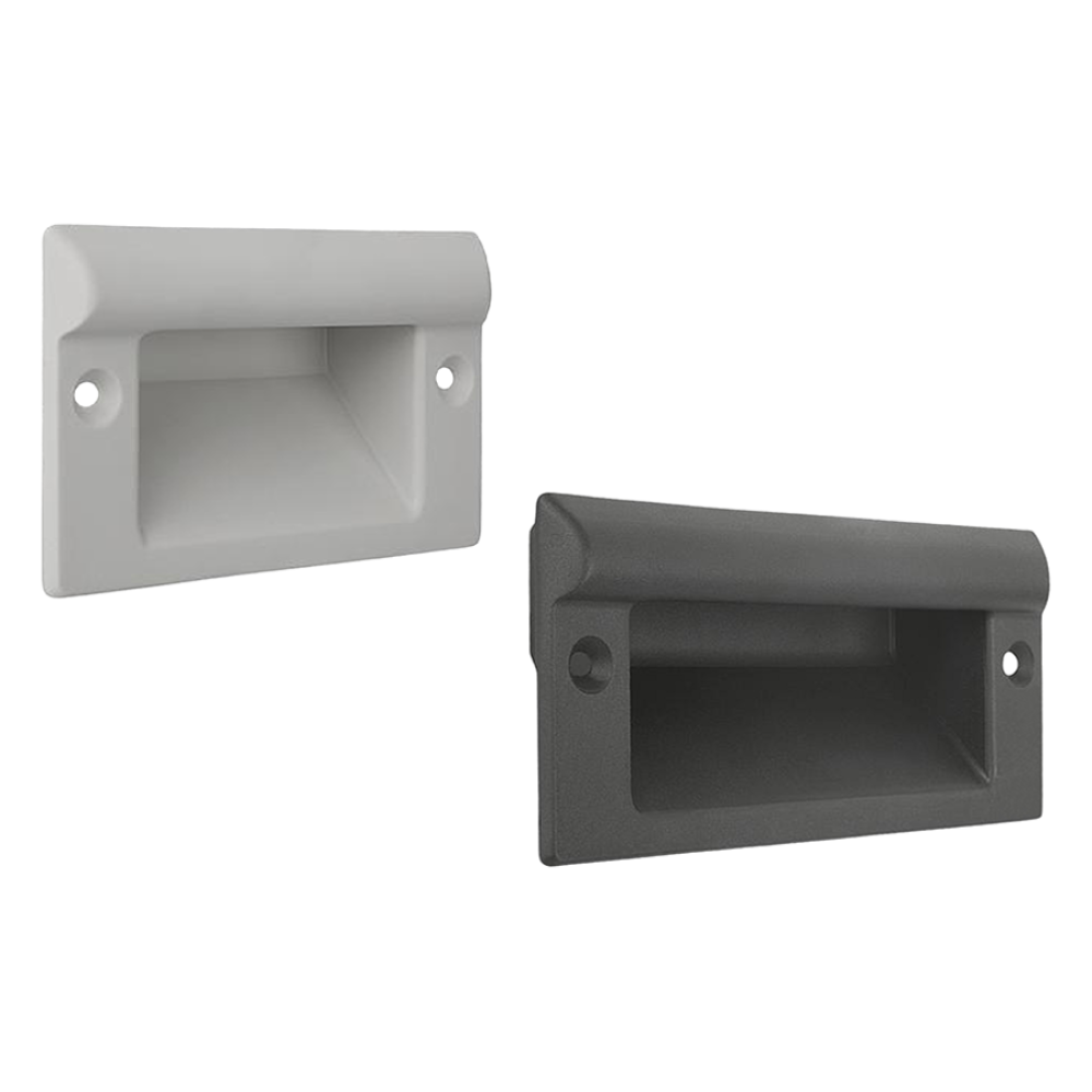 Ручки врезные чашечные из пластика с наружным креплением Алтервиа A00067