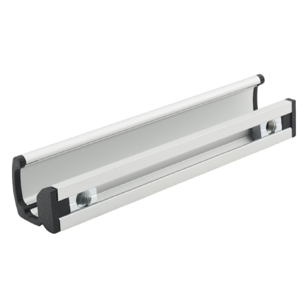 Ручки профильные из алюминия рифленые угловые с регулируемыми креплениями Алтервиа A00131