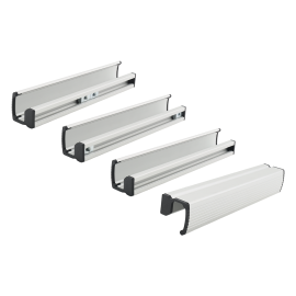 Ручки профильные из алюминия рифленые угловые регулируемые без креплений Алтервиа A00132