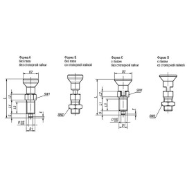 K0632 Штифты стопорные резьбовые из нержавеющей стали