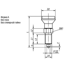 K0339 Штифты стопорные резьбовые с ручкой NOVO grip