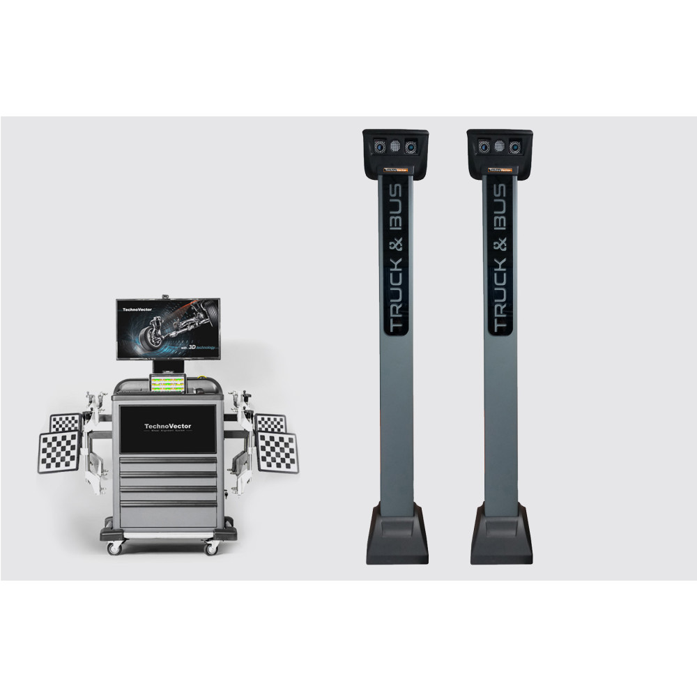 Стенд сход-развал 3D для грузовиков, до 4-х осей одновременно ТехноВектор 7 Truck P 7204 HTS4