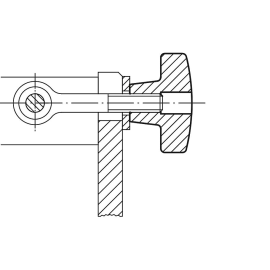 K0147 Ручки крестообразные DIN 6335 из чугуна