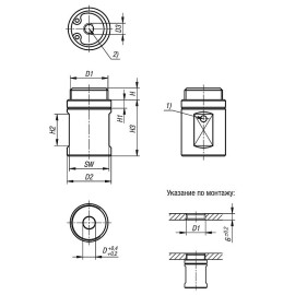 K1740 Втулки фиксирующие шариковые пневматические