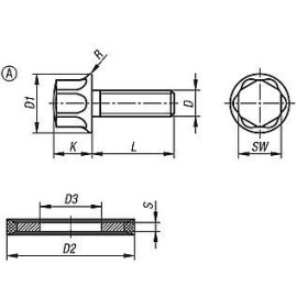 K1595 Комплекты винтов и шайб Hygienic USIT