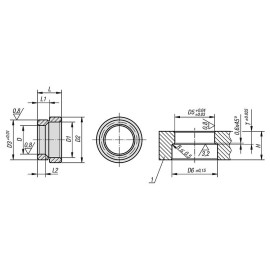 K1476 Втулки Ball lock запрессовывающиеся из нержавеющей стали